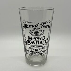 Liberal Tears Melted Snowflakes Glass